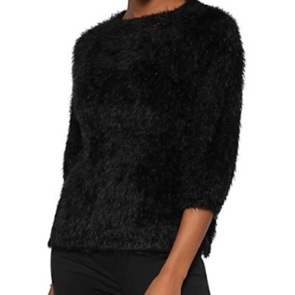 Fuzzy black sweater